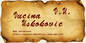 Vucina Uskoković vizit kartica